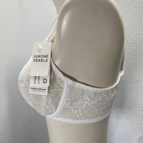 NEW SIMONE PERELE Women's Comète Moulded Unlined Underwire Bra White Size 36D - Picture 5 of 9